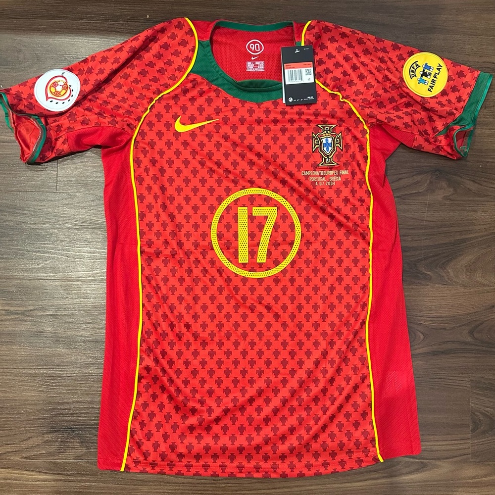 Nike Portugal National Team Cristiano Ronaldo 2004 Euros Jersey